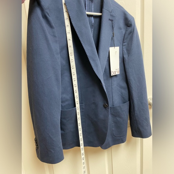 Men Blue Jacket Slim Fit  Size 42S - Picture 8 of 9